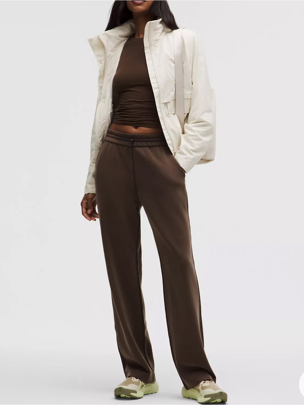 lululemon athletica Brown Drawstring Track Pants
